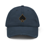 Ace of Spades Distressed Grunge Hat