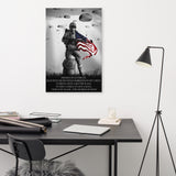 American Paratrooper Canvas Wall Art