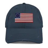 American Flag Distressed Hat