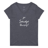 go Smudge Yourself  Recycled V-Neck