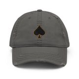 Ace of Spades Distressed Grunge Hat