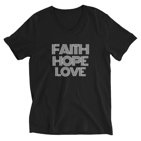 FAITH HOPE LOVE  V-Neck T-Shirt