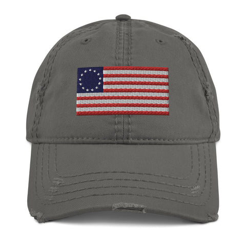 American Flag Distressed Hat