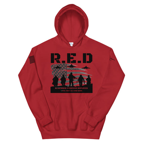 R.E.D Remember Everyone Deployed Unisex Hoodie