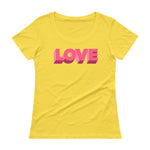 LOVE Ladies' Scoopneck T-Shirt