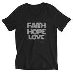 FAITH HOPE LOVE  V-Neck T-Shirt