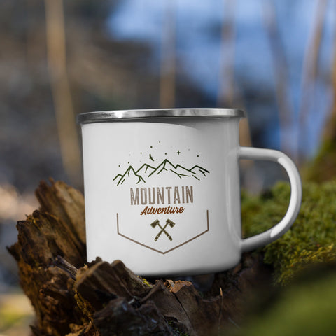 Mountain Adventure Enamel Mug