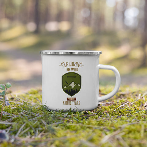Forest Nature Trails Enamel Mug