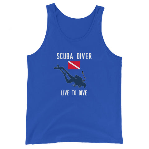 Scuba Diver Unisex Tank Top