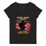 Proud Army Aunt Recycled V-Neck