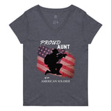 Proud Aunt of an American Soldier V-Neck